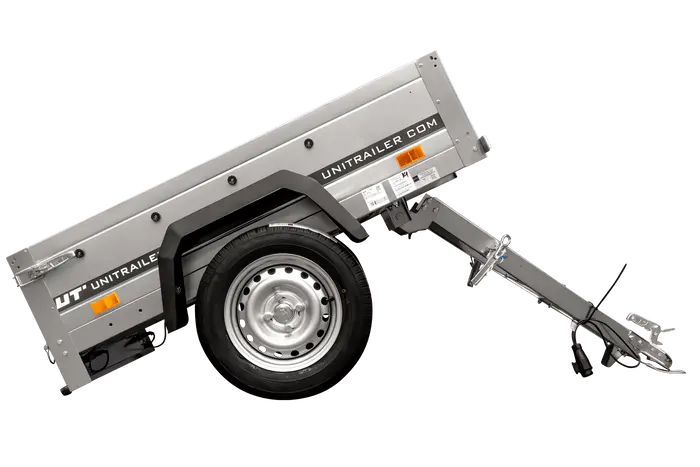 Vielseitiger Kippbarer Gartenanhänger: 750kg Lasten, 150x106cm Ladefläche, platzsparend