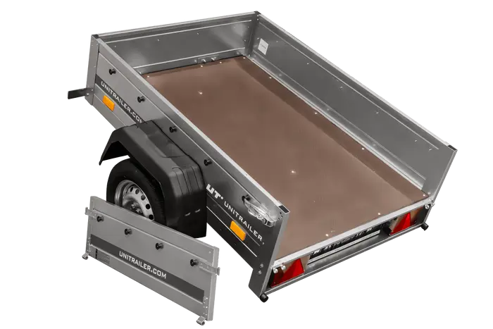 Vielseitiger Kippbarer Gartenanhänger: 750kg Lasten, 150x106cm Ladefläche, platzsparend