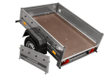 Vielseitiger Kippbarer Gartenanhänger: 750kg Lasten, 150x106cm Ladefläche, platzsparend