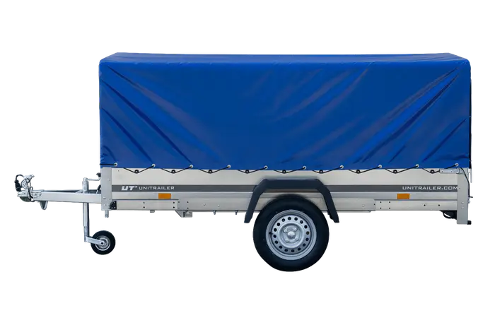UNITRAILER GARDEN 264 KIPP PKW-Anhänger: Große Ladefläche, Hochplane, Spriegel, Stützrad