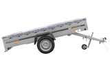 UNITRAILER GARDEN 265 KIPP Autoanhänger: Praktischer Kippanhänger mit grauer Plane & Stützrad