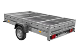 UNITRAILER GARDEN 265 KIPP Autoanhänger: Praktischer Kippanhänger mit grauer Plane & Stützrad