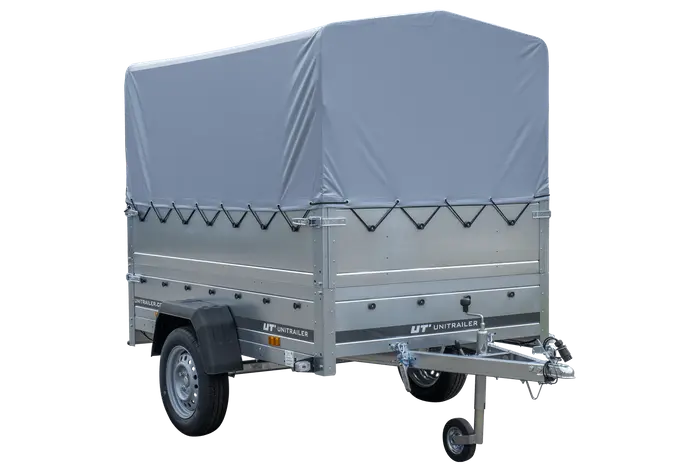 GARDEN TRAILER 201 KIPP PKW-Anhänger 750kg ungebremst – Hohe Bordwände, Stützrad, Hochplane, Vielseitig