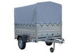 GARDEN TRAILER 201 KIPP PKW-Anhänger 750kg ungebremst – Hohe Bordwände, Stützrad, Hochplane, Vielseitig
