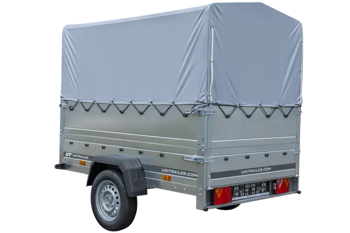 GARDEN TRAILER 201 KIPP PKW-Anhänger 750kg ungebremst – Hohe Bordwände, Stützrad, Hochplane, Vielseitig