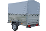 GARDEN TRAILER 201 KIPP PKW-Anhänger 750kg ungebremst – Hohe Bordwände, Stützrad, Hochplane, Vielseitig