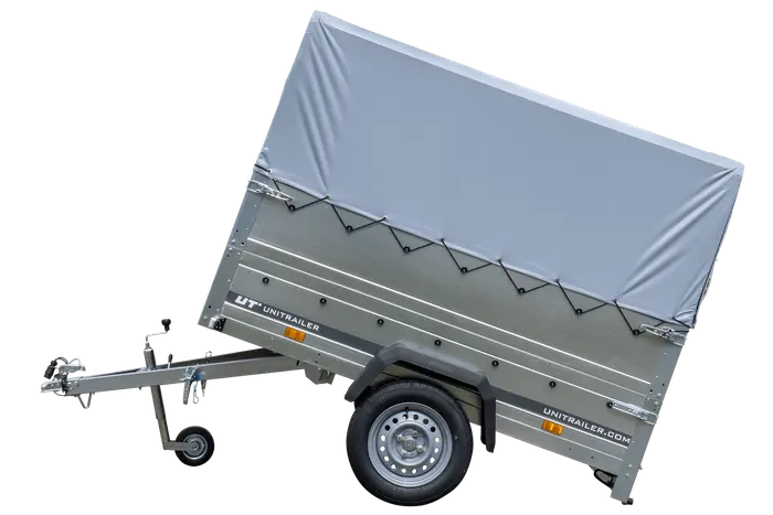 GARDEN TRAILER 201 KIPP PKW-Anhänger 750kg ungebremst – Hohe Bordwände, Stützrad, Hochplane, Vielseitig