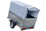 GARDEN TRAILER 201 KIPP PKW-Anhänger 750kg ungebremst – Hohe Bordwände, Stützrad, Hochplane, Vielseitig