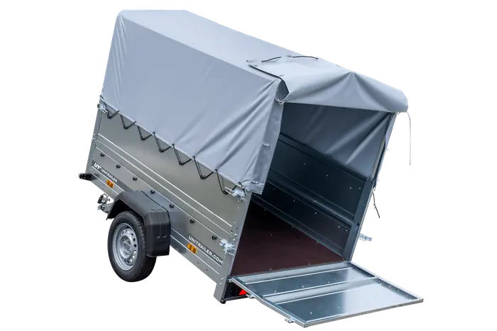 GARDEN TRAILER 201 KIPP PKW-Anhänger 750kg ungebremst – Hohe Bordwände, Stützrad, Hochplane, Vielseitig