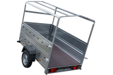 GARDEN TRAILER 201 KIPP PKW-Anhänger 750kg ungebremst – Hohe Bordwände, Stützrad, Hochplane, Vielseitig