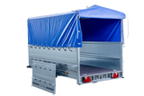 Vielseitiger PKW-Anhänger GARDEN TRAILER 264 KIPP mit Stützrad, Hochplane und Bordwänden