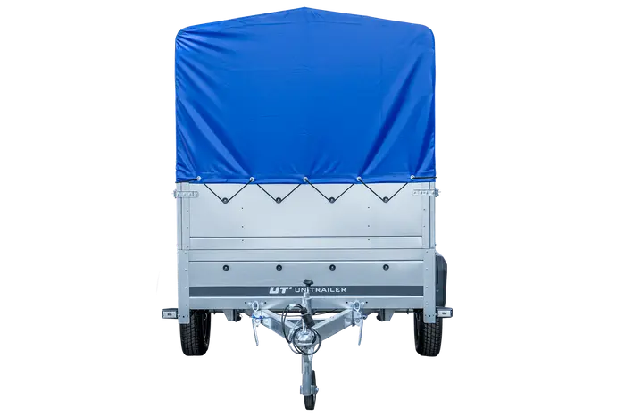 Vielseitiger PKW-Anhänger GARDEN TRAILER 264 KIPP mit Stützrad, Hochplane und Bordwänden