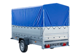 Vielseitiger PKW-Anhänger GARDEN TRAILER 264 KIPP mit Stützrad, Hochplane und Bordwänden