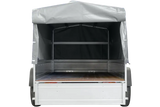 UNITRAILER Kippbarer Gartenanhänger 264/2: Robuster Doppelachser mit Stützrad & Plane