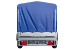 Premium Garden Trailer 200 KIPP Pkw-Anhänger: Robuste Hochplane, Stützrad, Kippfunktion, 750 kg
