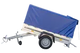 Premium Garden Trailer 200 KIPP Pkw-Anhänger: Robuste Hochplane, Stützrad, Kippfunktion, 750 kg