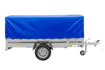 UNITRAILER GARDEN 265 KIPP Einachsanhänger: Robuster 264x150 cm Planenanhänger mit 800mm Hochspriegel