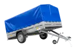 UNITRAILER GARDEN 265 KIPP Einachsanhänger: Robuster 264x150 cm Planenanhänger mit 800mm Hochspriegel
