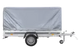 UNITRAILER GARDEN 265 Kippanhänger: Vielseitiger Einachsanhänger mit Hochplane, grau, 264x150 cm