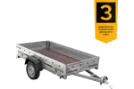 Vielseitiger Unitrailer Garden Trailer 230 FD: Robuster Einachs-Anhänger mit Starrdeichsel für 750 kg