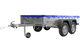UNITRAILER Gartenanhänger 264/2 Kipp: Robuster Zweiachser mit Stützrad & Blauer Plane
