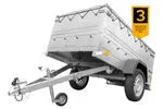 UNITRAILER GARDEN TRAILER 200 KIPP: Kippbarer PKW-Anhänger mit Bordwänden & Zubehör