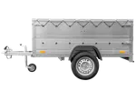 UNITRAILER GARDEN TRAILER 200 KIPP: Kippbarer PKW-Anhänger mit Bordwänden & Zubehör