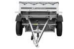 Robuster UNITRAILER Garden Trailer 150 KIPP PKW-Anhänger mit Flachplane und Stützrad Gartenanhänger