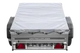 Robuster UNITRAILER Garden Trailer 150 KIPP PKW-Anhänger mit Flachplane und Stützrad Gartenanhänger