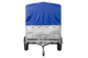 Vielseitiger UNITRAILER Garden 230 FD PKW-Anhänger mit hohen Bordwänden und blauer Plane