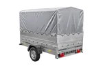UNITRAILER Garden 230 FD PKW-Anhänger: 230x125, BIS-Seiten, H-800-Gestell, graue Plane