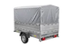 UNITRAILER Garden 230 FD PKW-Anhänger: 230x125, BIS-Seiten, H-800-Gestell, graue Plane