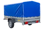 UNITRAILER GARDEN TRAILER 230 FD: Robuster PKW-Anhänger, Stützrad, 80 cm Hochplane