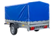 UNITRAILER GARDEN TRAILER 230 FD: Robuster PKW-Anhänger, Stützrad, 80 cm Hochplane