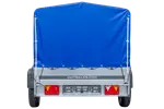 UNITRAILER GARDEN TRAILER 230 FD: Robuster PKW-Anhänger, Stützrad, 80 cm Hochplane