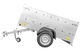 UNITRAILER Garden Trailer 201 KIPP PKW-Anhänger mit Extra-Bordwänden – Vielseitig, Kippbar, 750 kg zGG