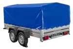 UNITRAILER GARDEN 265/2 KIPP Zweiachsanhänger 264x150 mit H-800 Rahmen & blauer Plane