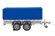 UNITRAILER GARDEN 265/2 KIPP Zweiachsanhänger 264x150 mit H-800 Rahmen & blauer Plane