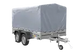Robuster UNITRAILER GARDEN 265/2 Kipp-Zweiachsanhänger mit Hochplane und Rahmen