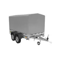 Robuster Kipp-Anhänger Garden Trailer 264/2, H-1100 Plane, Stützrad, Doppelachse