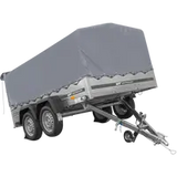 UNITRAILER GARDEN 265/2 KIPP Doppelachsanhänger: Robuster Kipp-Anhänger für PKW, 750kg ZGG