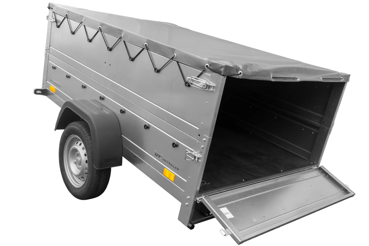 UNITRAILER GARDEN TRAILER 201 KIPP: Kippbarer PKW-Anhänger mit hohen Bordwänden