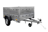 UNITRAILER Garden Trailer 201 KIPP PKW-Anhänger mit Extra-Bordwänden – Vielseitig, Kippbar, 750 kg zGG