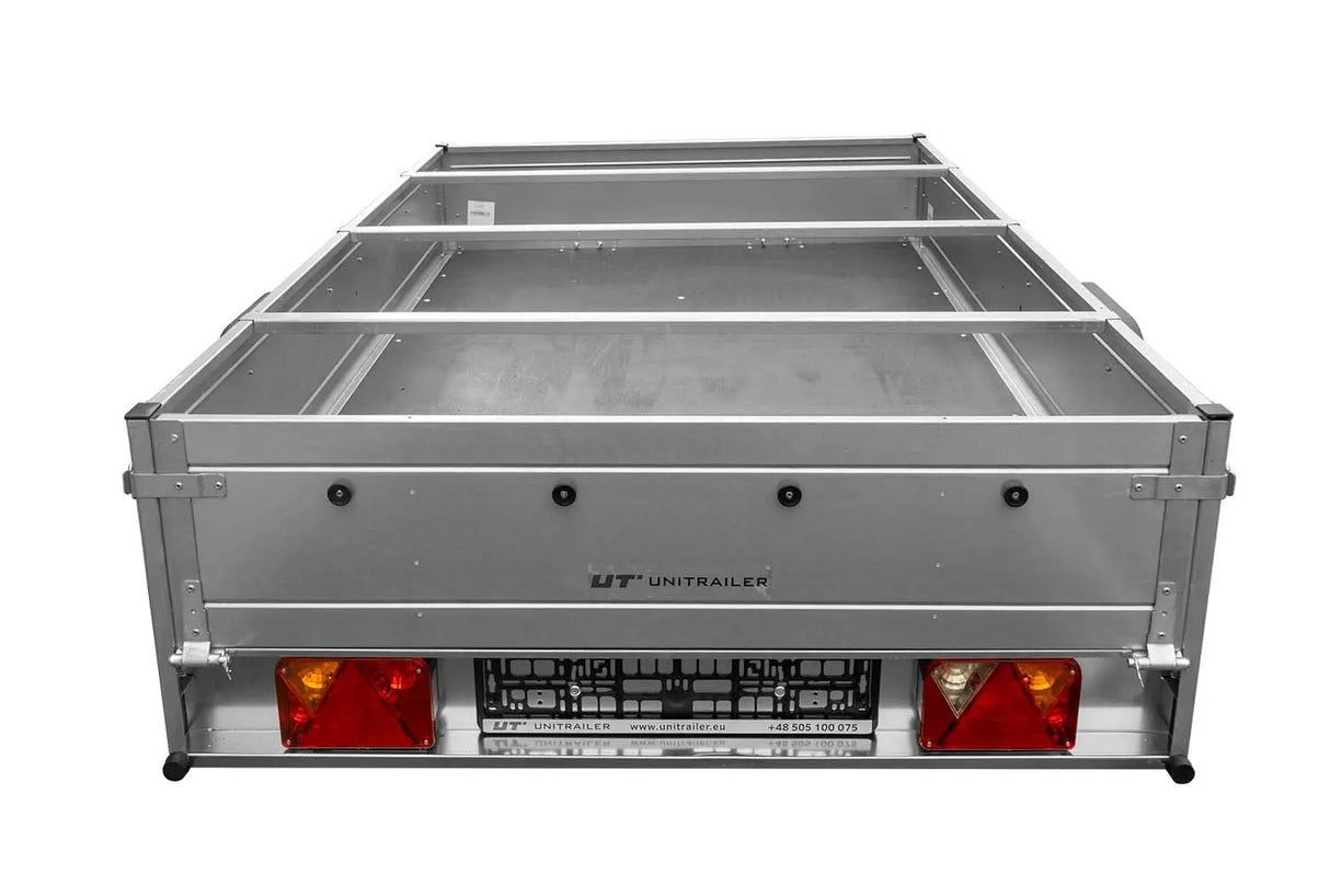 UNITRAILER Garden Trailer 264 KIPP: Robuster kippbarer PKW-Anhänger mit Flachplane