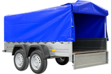 UNITRAILER Gartenanhänger 264/2 KIPP: Robuster Doppelachs-Anhänger mit Stützrad, Hochplane & Rahmen
